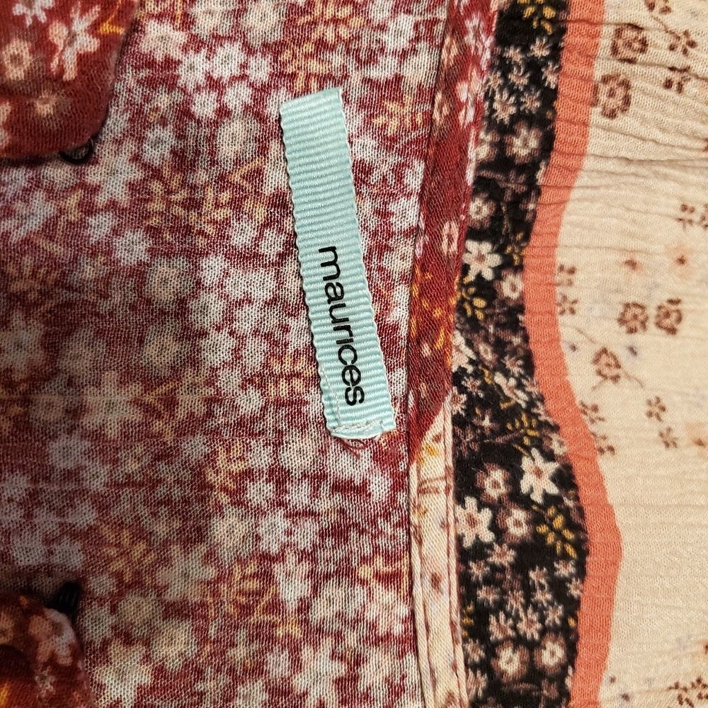 Maurices Patchwork peasant style top - Picture 6 of 7